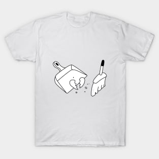 Abstract Minimalist Broken Heart T-Shirt